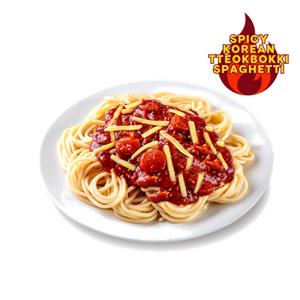 Spicy Korean Tteokbokki Spaghetti