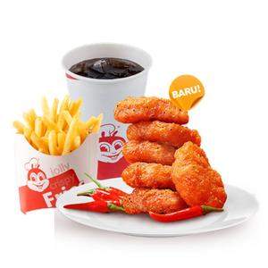 6-pc Spicy Chicken Nugget w/ Large Fries & Soft Drink